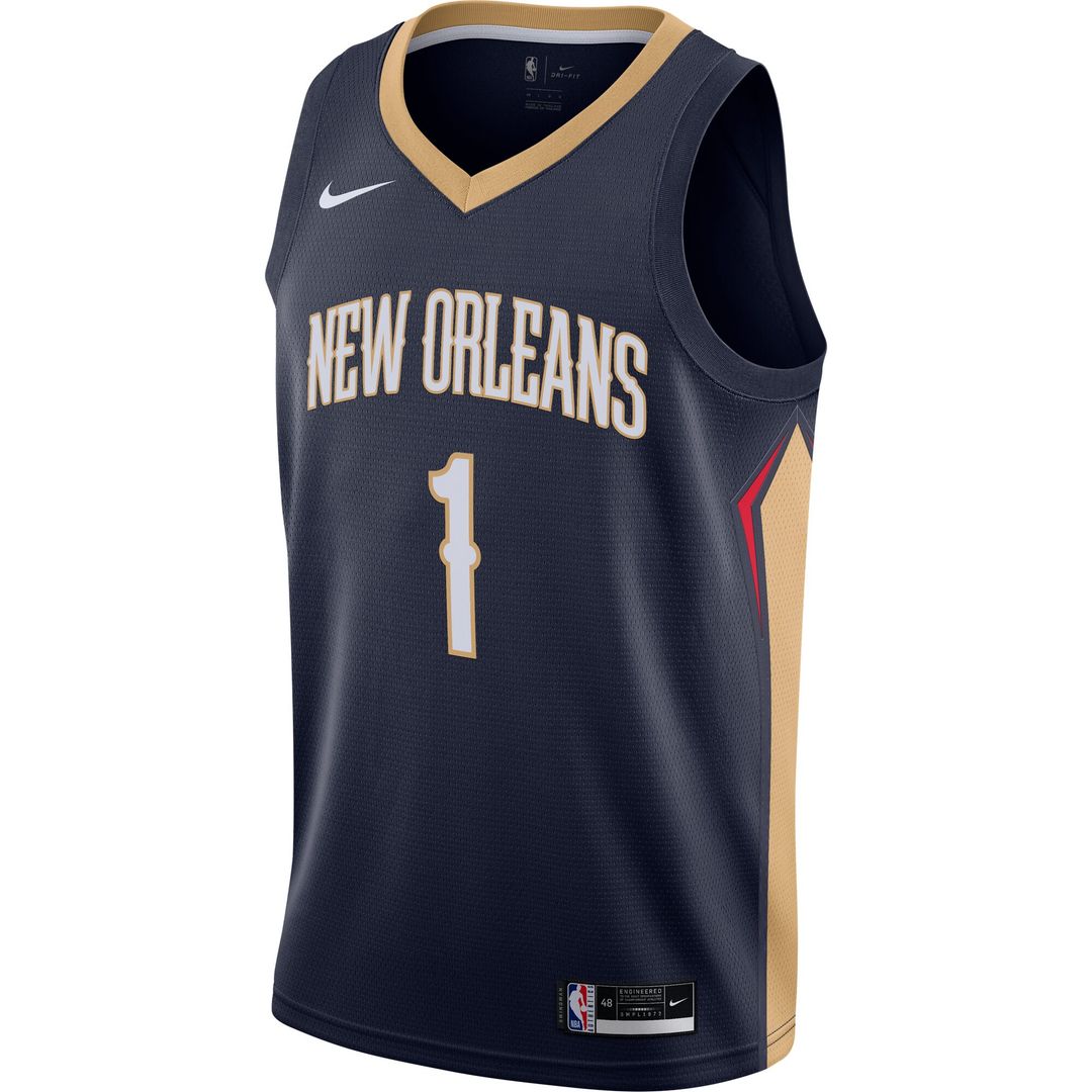 New Orleans Pelicans Zion Williamson Nike Swingman Jersey - Navy - Icon Edition Team Jersey Sports Fan Apparel
