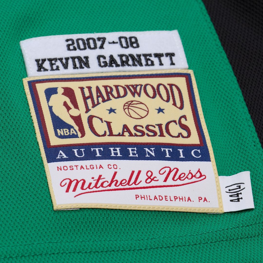 Boston Celtics Kevin Garnett Mitchell & Ness 2007 - 08 Hardwood Classics Authentic Jersey - Kelly Green Team Jersey Sports Fan Apparel