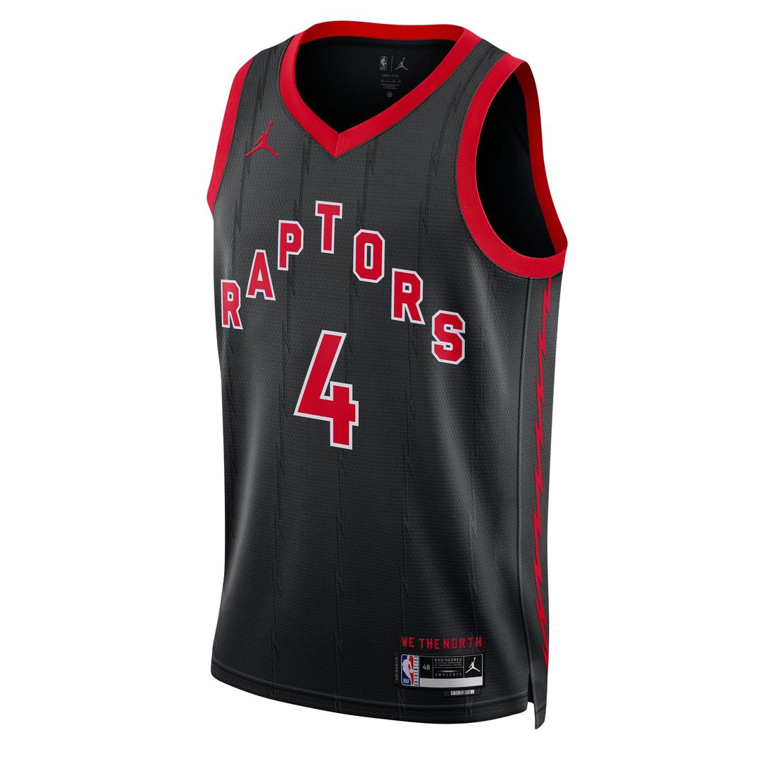 Toronto Raptors Scottie Barnes Jordan Brand Unisex Swingman Jersey - Statement Edition - Black Team Jersey Sports Fan Apparel