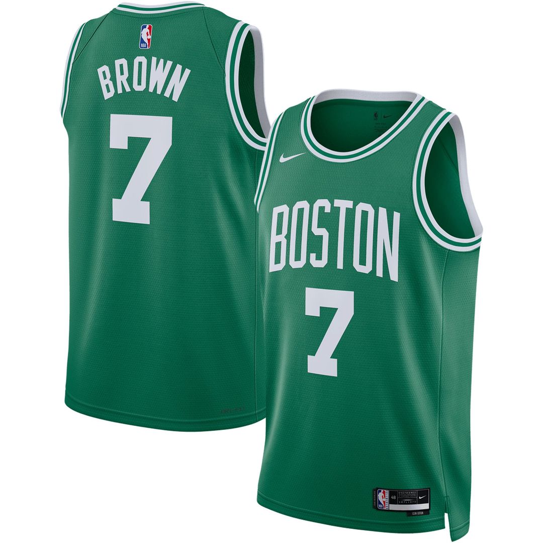 Boston Celtics Jaylen Brown Nike Unisex Swingman Jersey - Icon Edition - Kelly Green Team Jersey Sports Fan Apparel