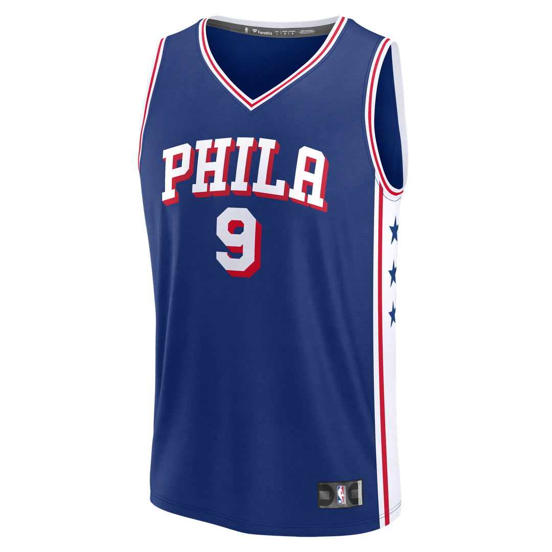Philadelphia 76ers Kelly Oubre Jr. Fanatics Fast Break Jersey - Icon Edition - Blue Team Jersey Sports Fan Apparel
