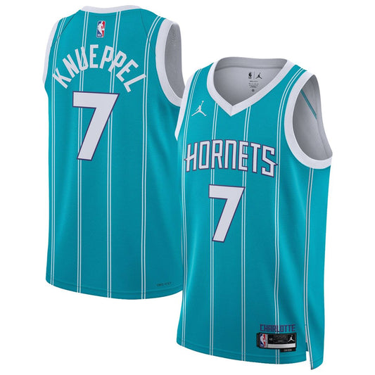 Charlotte Hornets Kon Knueppel Jordan Brand Unisex Swingman Jersey - Icon Edition - Teal Team Jersey Sports Fan Apparel