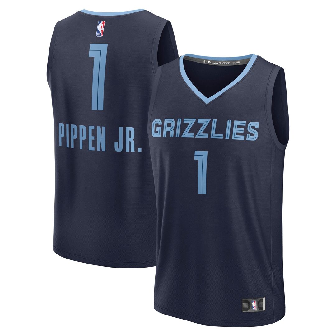 Memphis Grizzlies Scotty Pippen Jr. Fanatics Fast Break Replica Player Jersey - Icon Edition - Navy Team Jersey Sports Fan Apparel