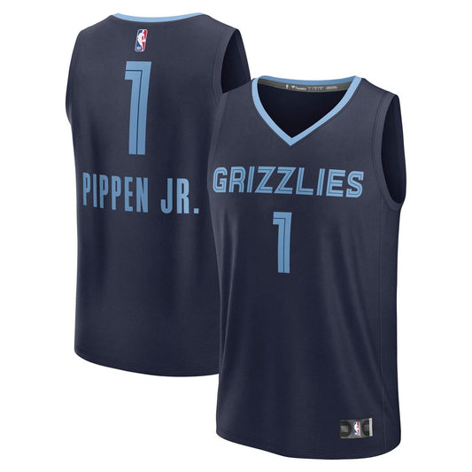 Memphis Grizzlies Scotty Pippen Jr. Fanatics Fast Break Replica Player Jersey - Icon Edition - Navy Team Jersey Sports Fan Apparel