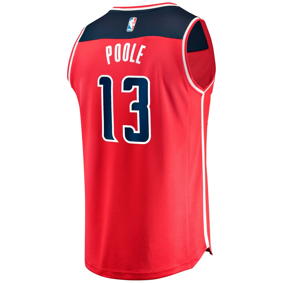Washington Wizards Jordan Poole Fanatics Fast Break Player Jersey - Icon Edition - Red Team Jersey Sports Fan Apparel