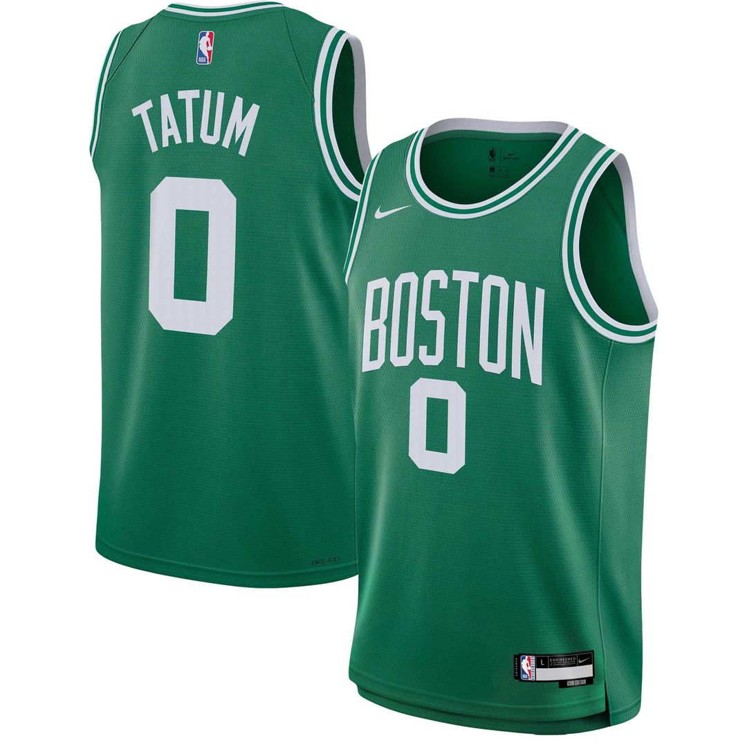 Boston Celtics Jayson Tatum Nike Youth Swingman Jersey - Icon Edition - Kelly Green Team Jersey Sports Fan Apparel