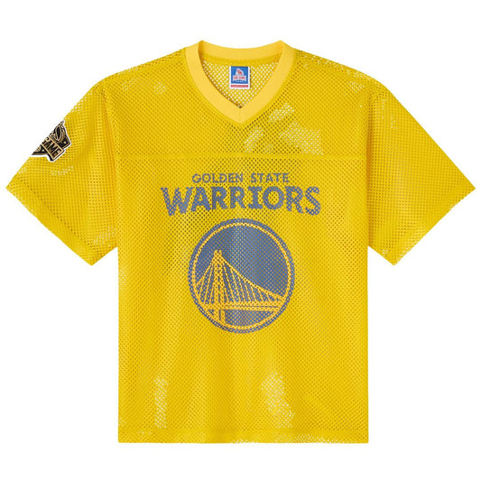 Golden State Warriors OVO x NBA Mesh Football Fashion Jersey - Gold Team Jersey Sports Fan Apparel