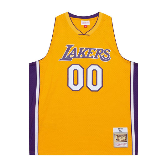 Los Angeles Lakers Mitchell & Ness x Playboi Carti 1999 - 00 Swingman Jersey - Gold Team Jersey Sports Fan Apparel
