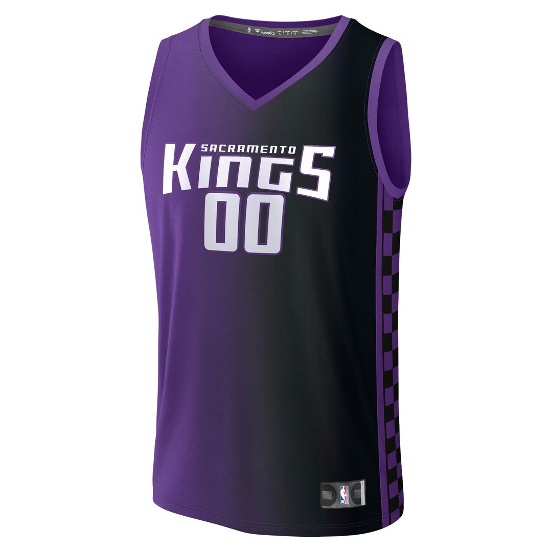 Sacramento Kings Fanatics Fast Break Custom Jersey - Icon Edition - Black Team Jersey Sports Fan Apparel