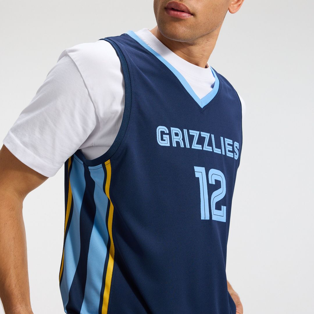 Memphis Grizzlies Ja Morant Fanatics Fast Break Replica Player Jersey - Icon Edition - Navy Team Jersey Sports Fan Apparel