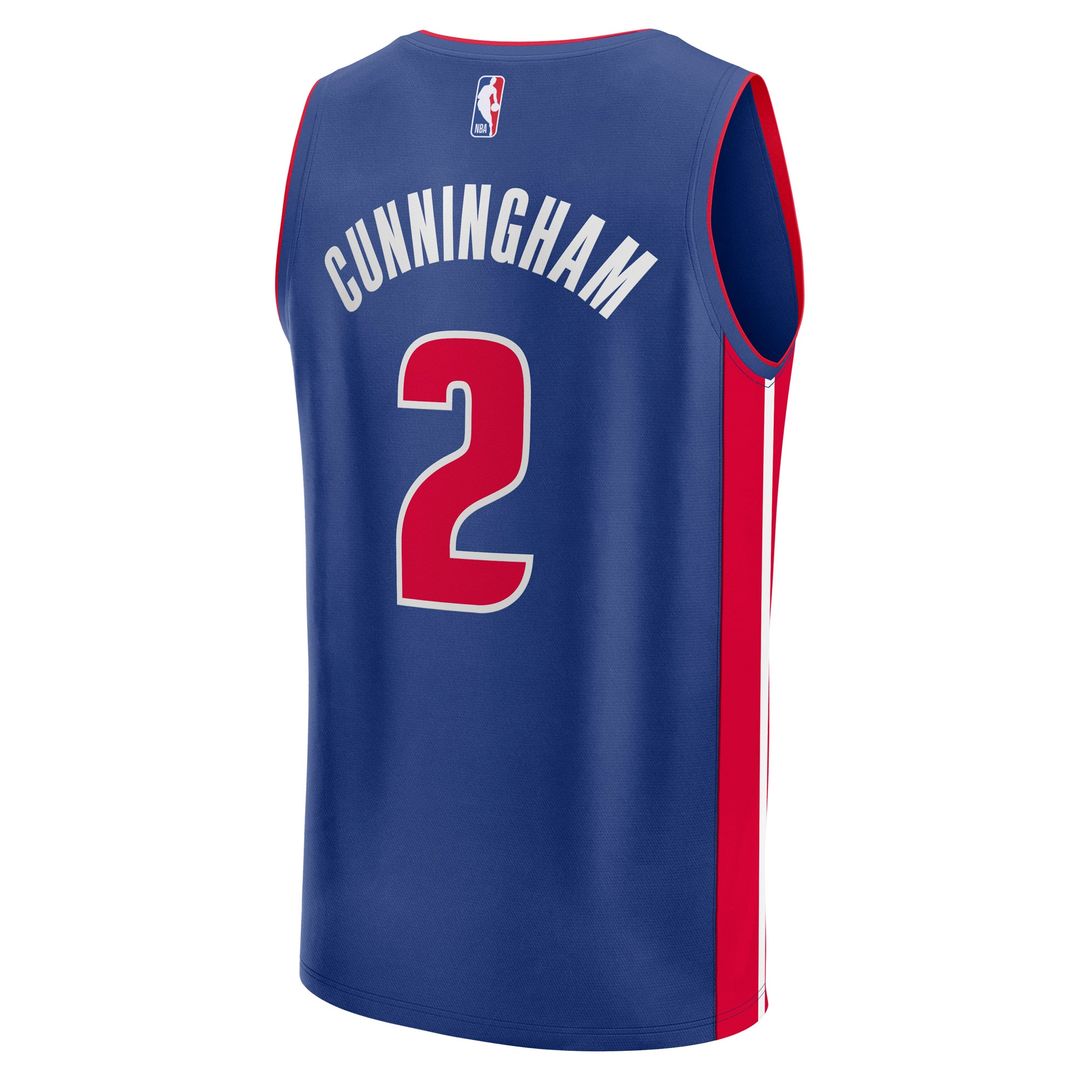 Detroit Pistons Cade Cunningham Fanatics Fast Break Replica Player Jersey - Icon Edition - Blue Team Jersey Sports Fan Apparel