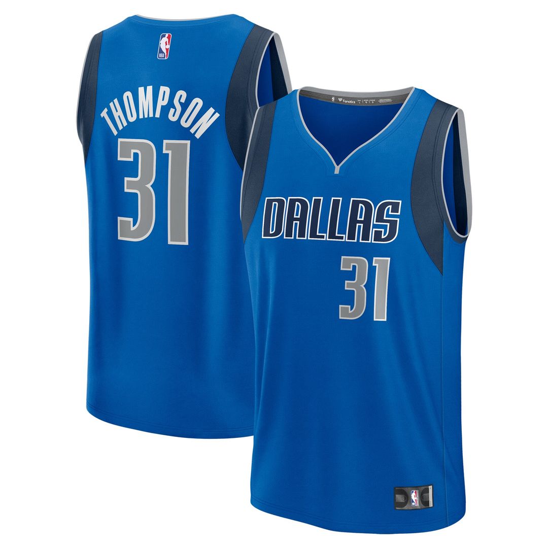 Dallas Mavericks Klay Thompson Fanatics Fast Break Replica Player Jersey - Icon Edition - Blue Team Jersey Sports Fan Apparel