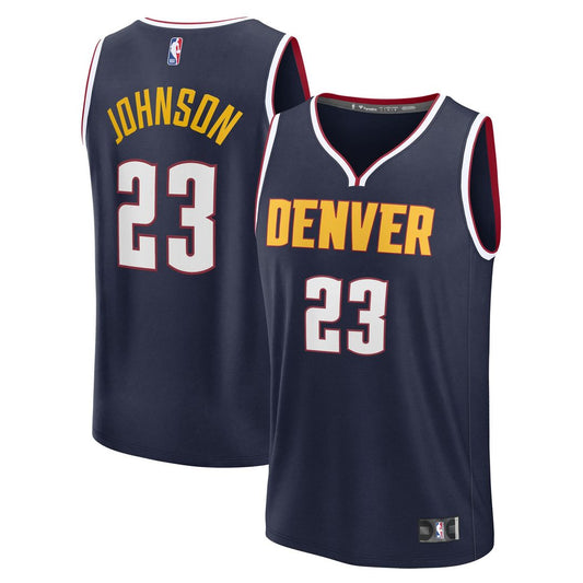 Denver Nuggets Cameron Johnson Fanatics Youth Fast Break Replica Jersey - Navy - Icon Edition Team Jersey Sports Fan Apparel