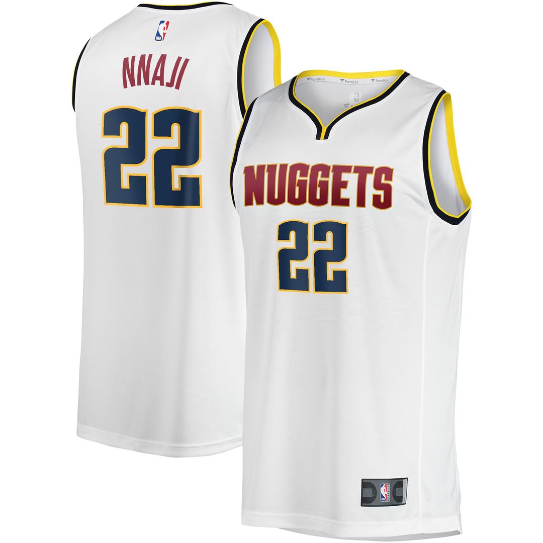 Denver Nuggets Zeke Nnaji Fanatics Fast Break Player Jersey - Association Edition - White Team Jersey Sports Fan Apparel