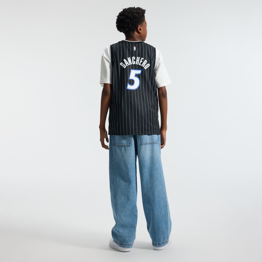 Orlando Magic Paolo Banchero Fanatics Youth Fast Break Jersey - Statement Edition - Black Team Jersey Sports Fan Apparel