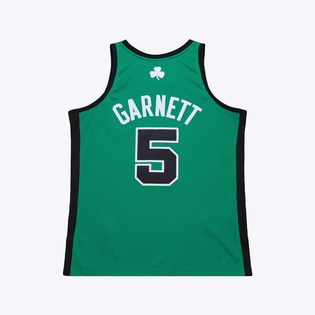 Boston Celtics Kevin Garnett Mitchell & Ness 2007 - 08 Hardwood Classics Authentic Jersey - Kelly Green Team Jersey Sports Fan Apparel