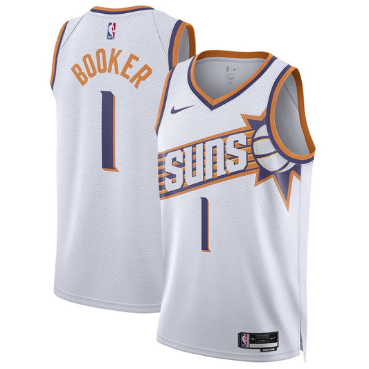 Phoenix Suns Devin Booker Nike Unisex Swingman Jersey - Association Edition - White Team Jersey Sports Fan Apparel