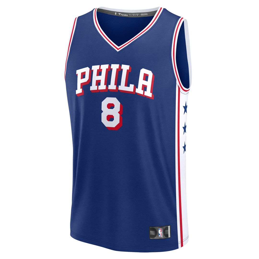 Philadelphia 76ers Paul George Fanatics Fast Break Replica Player Jersey - Icon Edition - Royal Team Jersey Sports Fan Apparel