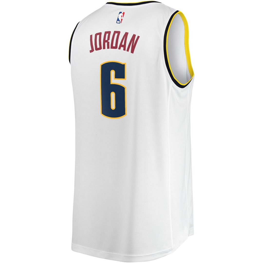 Denver Nuggets DeAndre Jordan Fanatics Fast Break Player Jersey - Association Edition - White Team Jersey Sports Fan Apparel
