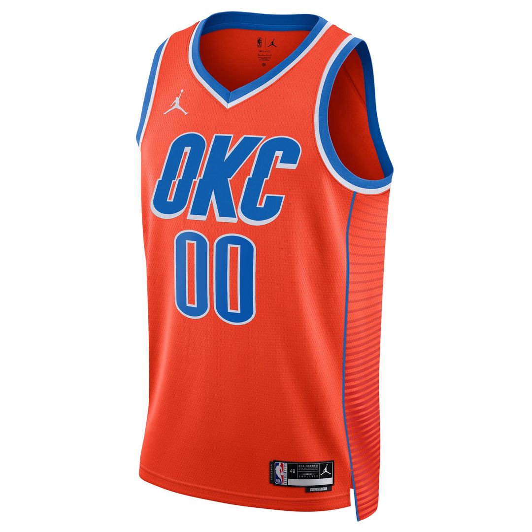 Oklahoma City Thunder Jordan Brand Unisex 2022/23 Swingman Custom Jersey - Statement Edition - Orange Team Jersey Sports Fan Apparel