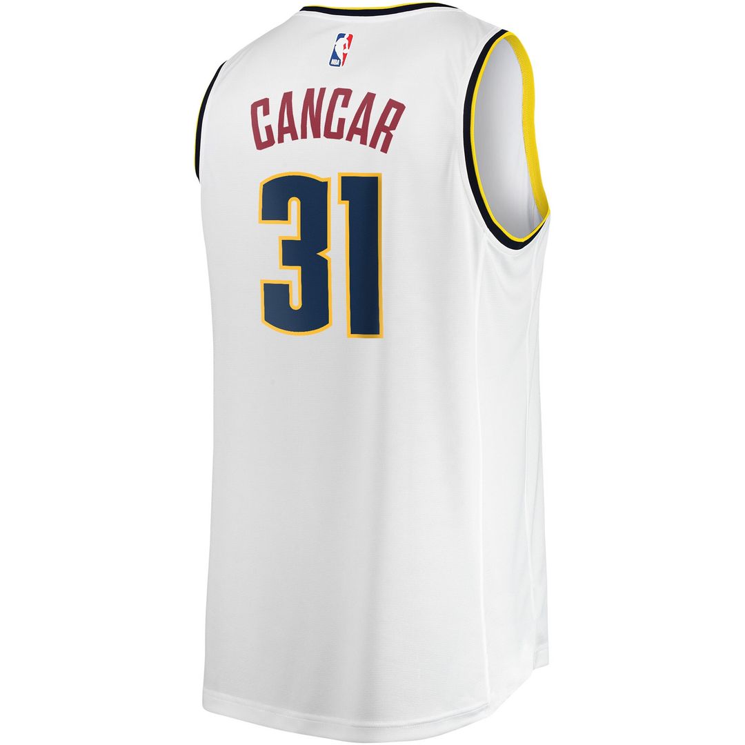 Denver Nuggets Vlatko Cancar Fanatics Fast Break Player Jersey - Association Edition - White Team Jersey Sports Fan Apparel