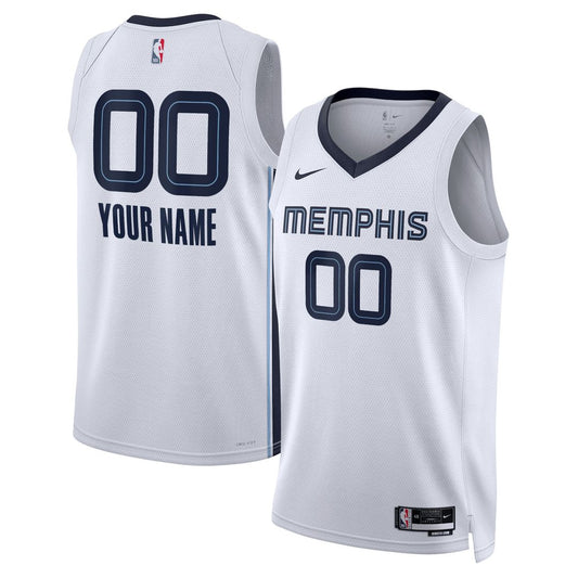 Memphis Grizzlies Nike Unisex Swingman Custom Jersey White - Association Edition Team Jersey Sports Fan Apparel