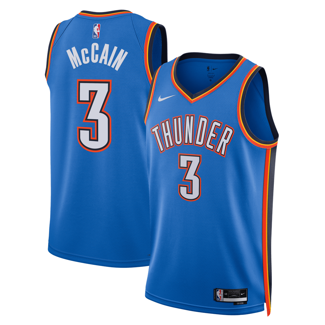 Oklahoma City Thunder Jared McCain Nike Unisex Swingman Jersey - Icon Edition - Blue Team Jersey Sports Fan Apparel