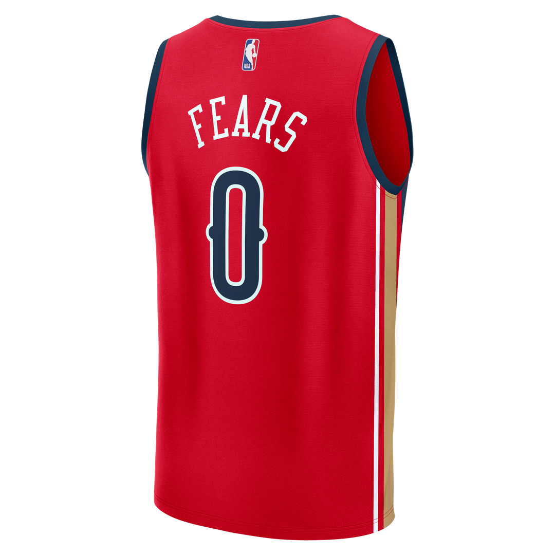 New Orleans Pelicans Jeremiah Fears Fanatics Fast Break Replica Player Jersey - Statement Edition - Red Team Jersey Sports Fan Apparel