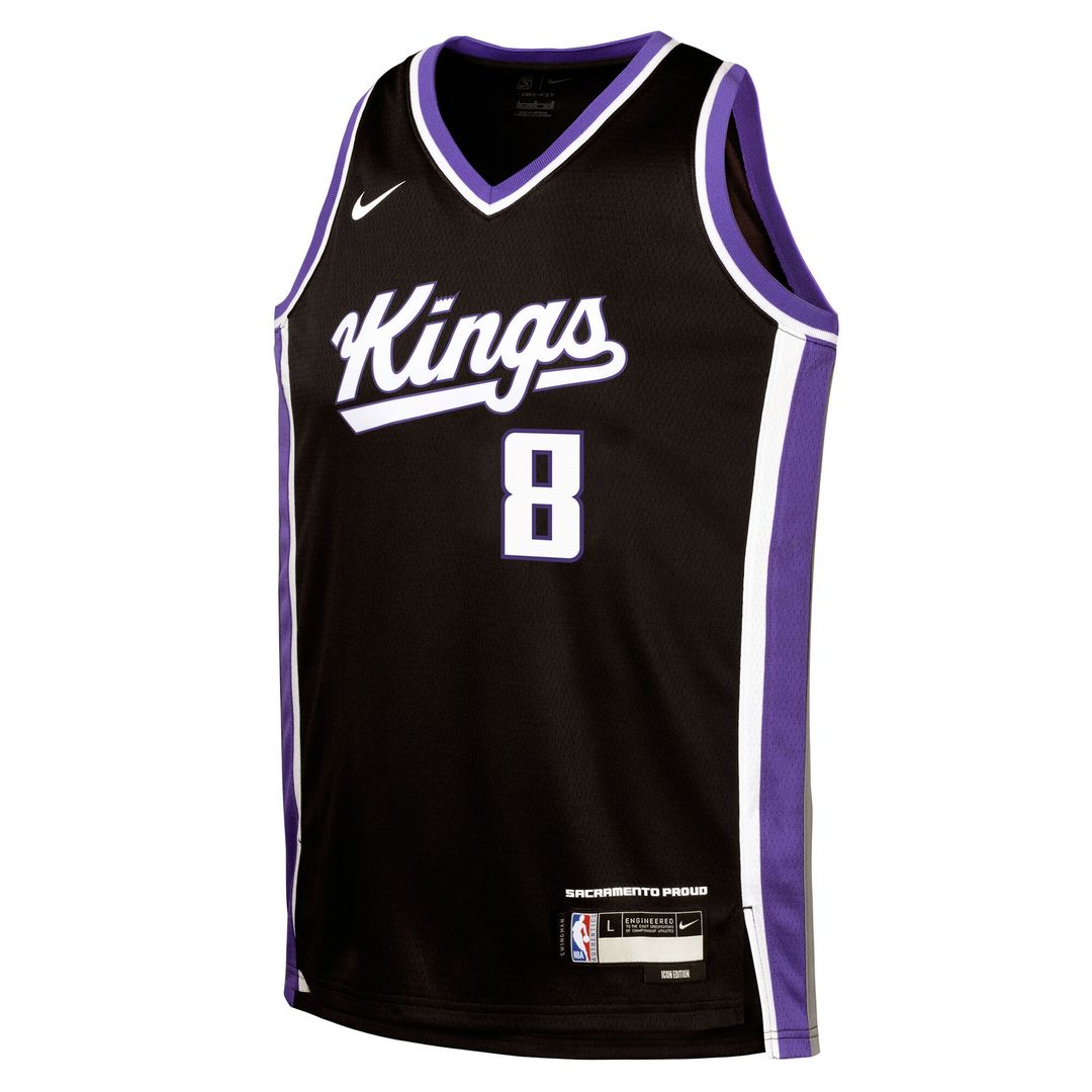 Sacramento Kings Zach LaVine Nike Youth Swingman Jersey - Icon Edition - Black Team Jersey Sports Fan Apparel