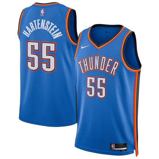 Oklahoma City Thunder Isaiah Hartenstein Nike Unisex Swingman Jersey - Icon Edition - Blue Team Jersey Sports Fan Apparel