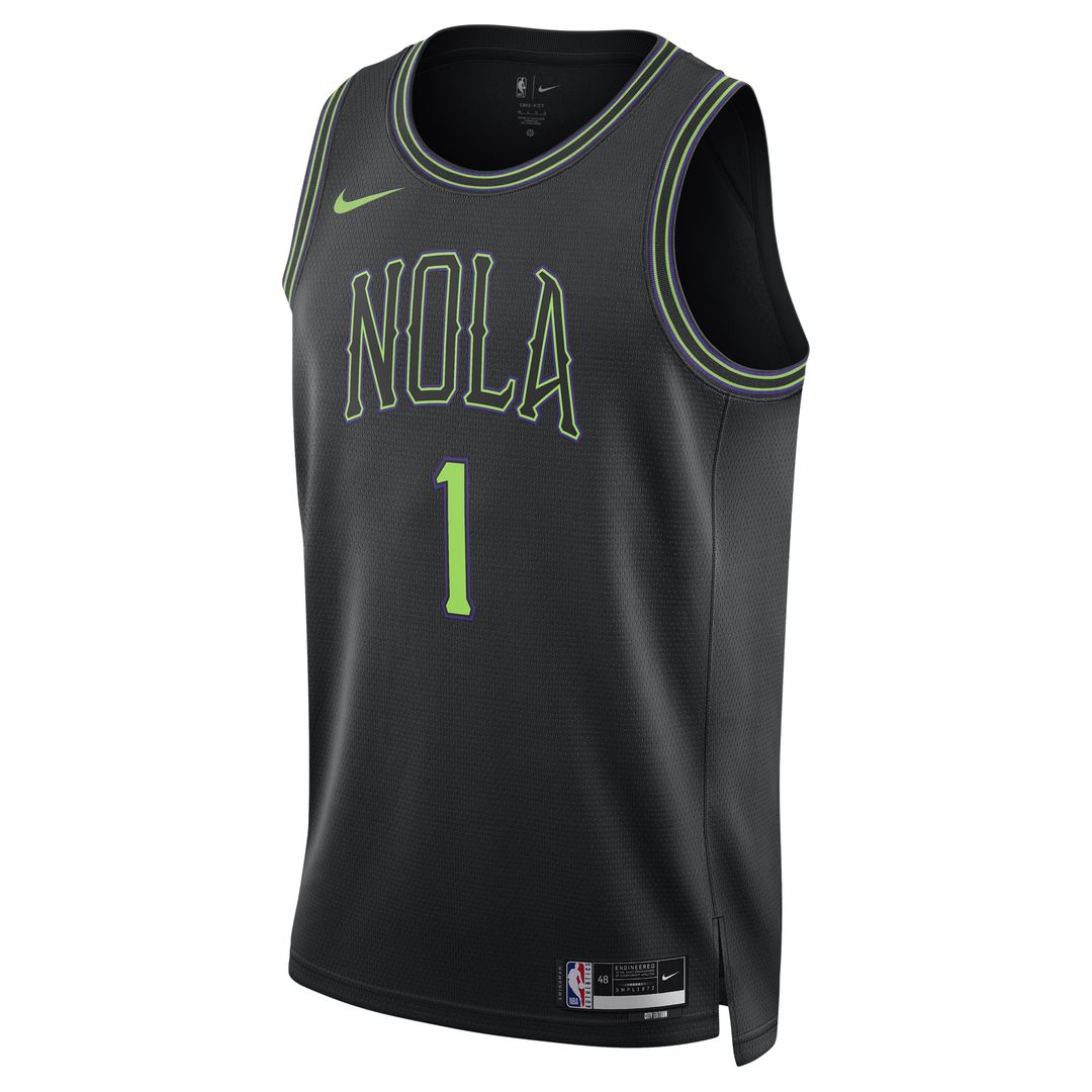 New Orleans Pelicans Zion Williamson Nike Unisex 2025/26 Swingman Jersey - Black - City Edition Team Jersey Sports Fan Apparel