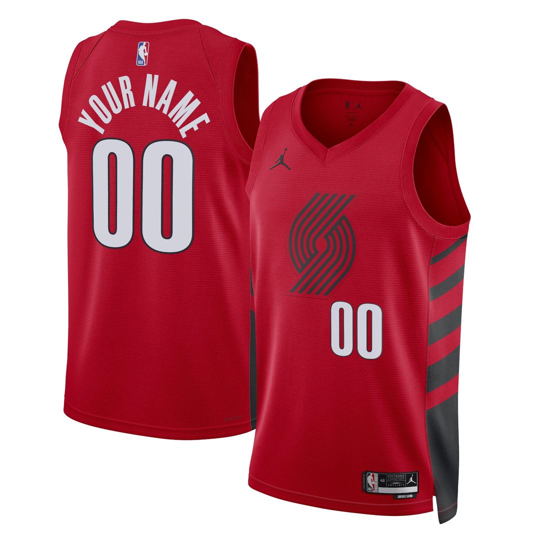 Portland Trail Blazers Jordan Brand Unisex 2022/23 Swingman Custom Jersey - Statement Edition - Red Team Jersey Sports Fan Apparel