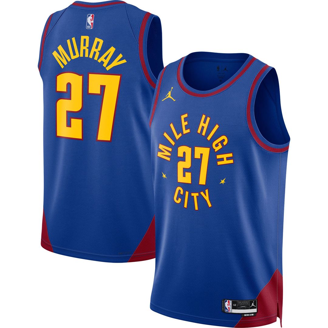 Denver Nuggets Jamal Murray Jordan Brand Unisex Swingman Jersey - Statement Edition - Blue Team Jersey Sports Fan Apparel
