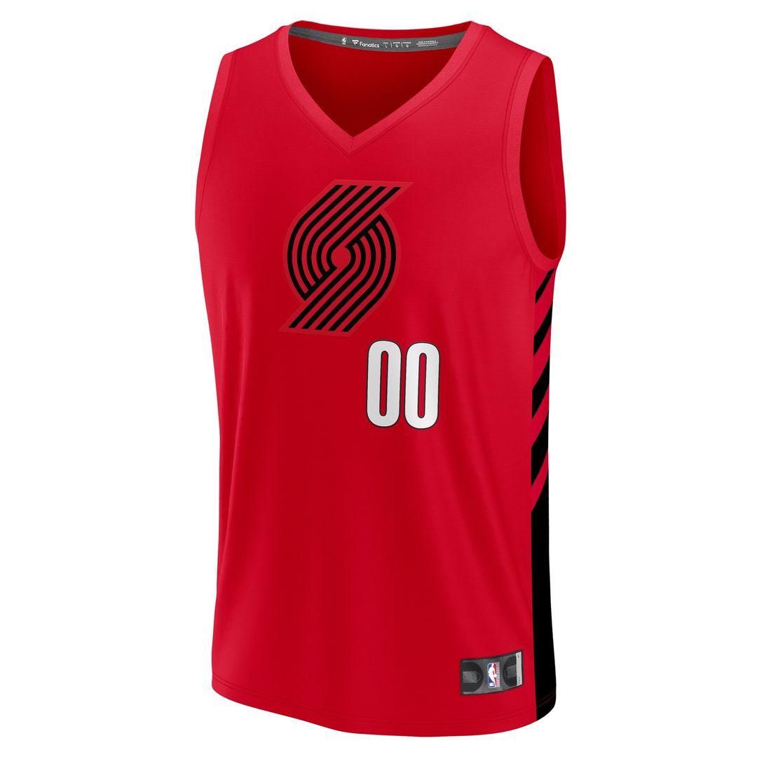 Portland Trail Blazers Fanatics Fast Break Custom Replica Jersey - Red - Statement Edition Team Jersey Sports Fan Apparel