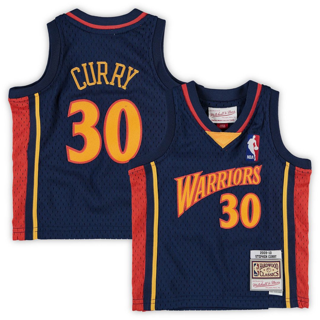 Golden State Warriors Stephen Curry Mitchell & Ness Infant Historic Logo Jersey - Navy Team Jersey Sports Fan Apparel