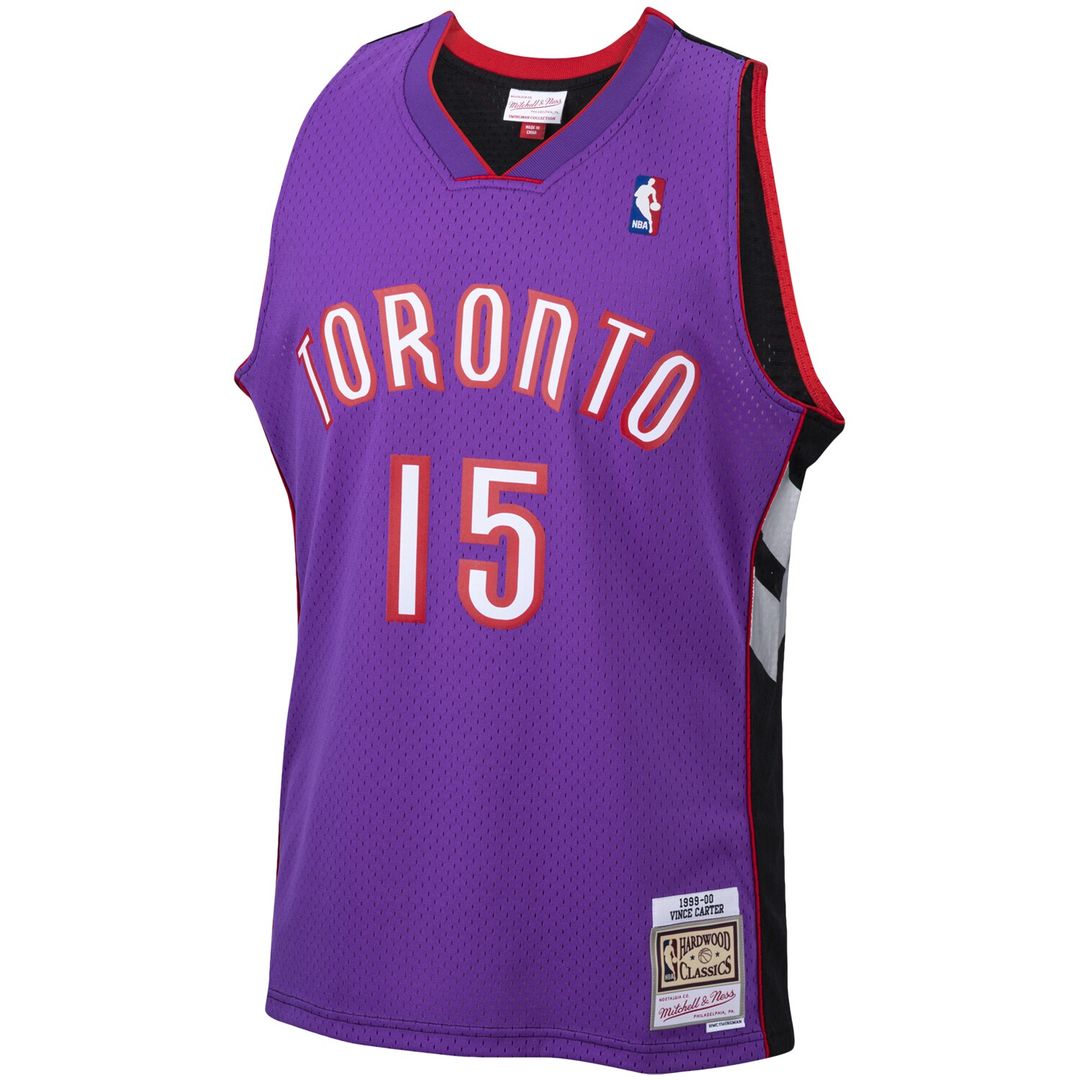 Toronto Raptors Vince Carter Mitchell & Ness 1999/00 Hardwood Classics Swingman Jersey - Purple Team Jersey Sports Fan Apparel