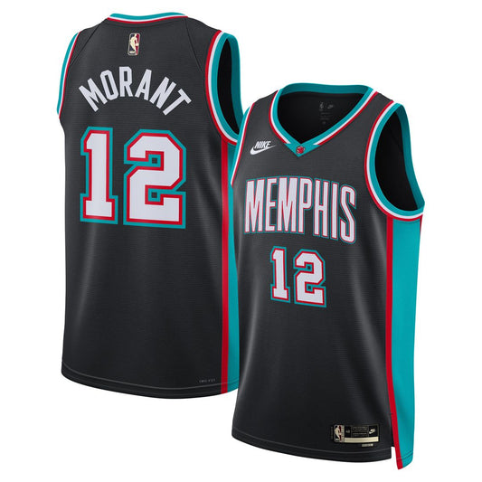 Memphis Grizzlies Ja Morant Nike Unisex Swingman Jersey - Classic Edition - Black Team Jersey Sports Fan Apparel