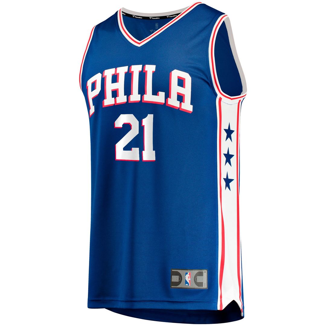 Philadelphia 76ers Joel Embiid Fanatics Big & Tall Fast Break Player Jersey - Royal - Icon Edition Team Jersey Sports Fan Apparel
