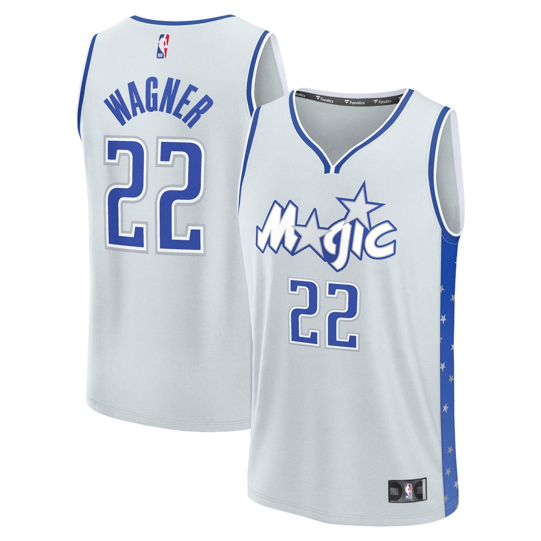 Orlando Magic Franz Wagner Fanatics 2025/26 City Edition Fast Break Jersey - Silver Team Jersey Sports Fan Apparel
