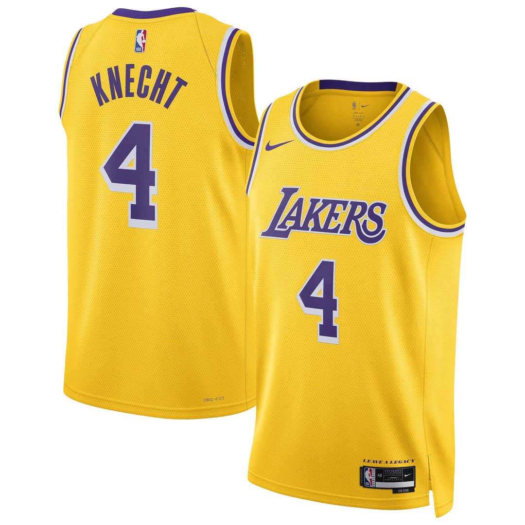 Los Angeles Lakers Dalton Knecht Nike Unisex Swingman Jersey - Gold Team Jersey Sports Fan Apparel