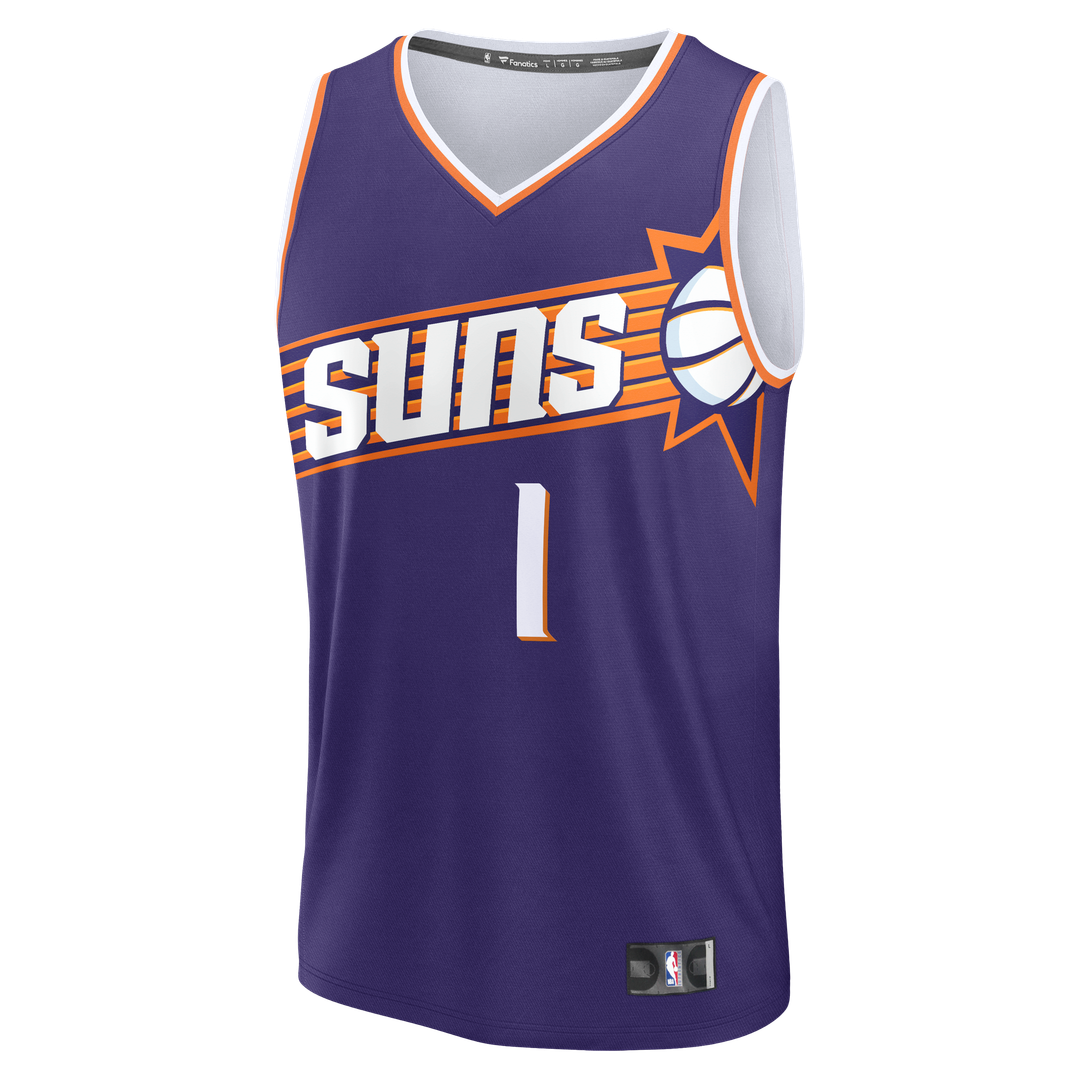 Phoenix Suns Devin Booker Fanatics Youth Fast Break Replica Player Jersey - Icon Edition - Purple Team Jersey Sports Fan Apparel