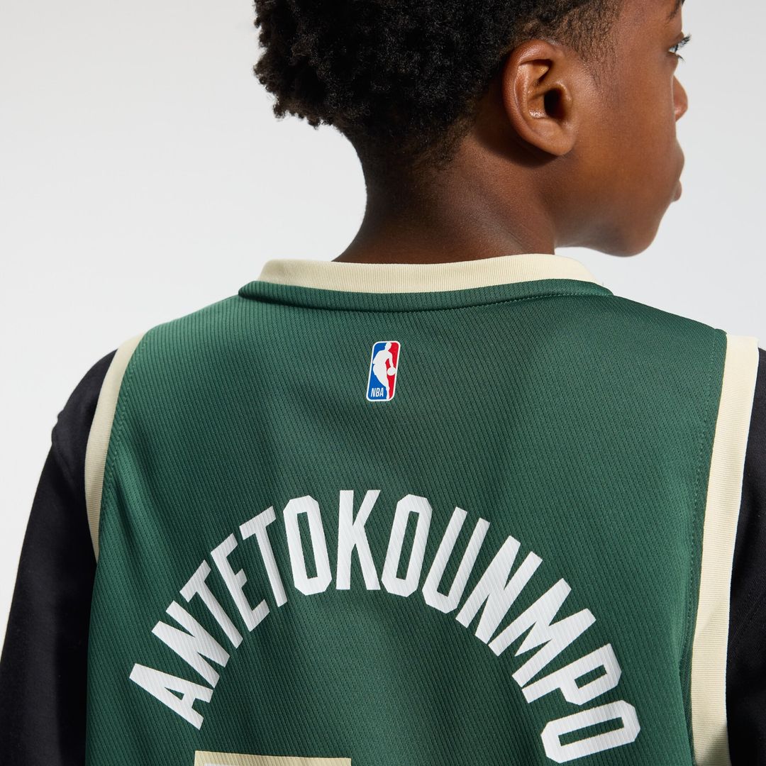 Milwaukee Bucks Giannis Antetokounmpo Fanatics Youth Fast Break Replica Player Jersey - Icon Edition - Hunter Green Team Jersey Sports Fan Apparel