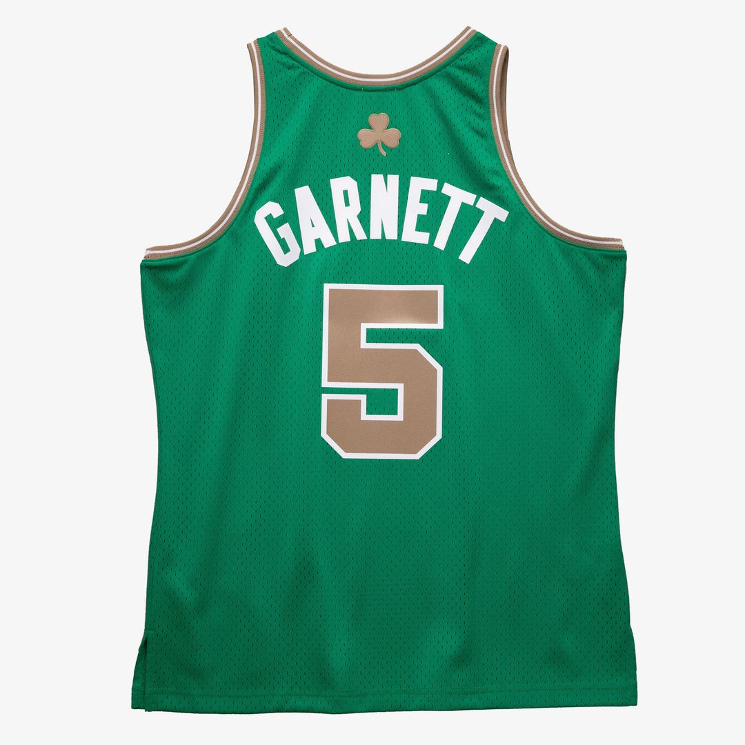 Boston Celtics Kevin Garnett Mitchell & Ness 2007 - 08 Hardwood Classics Swingman Jersey - Kelly Green Team Jersey Sports Fan Apparel