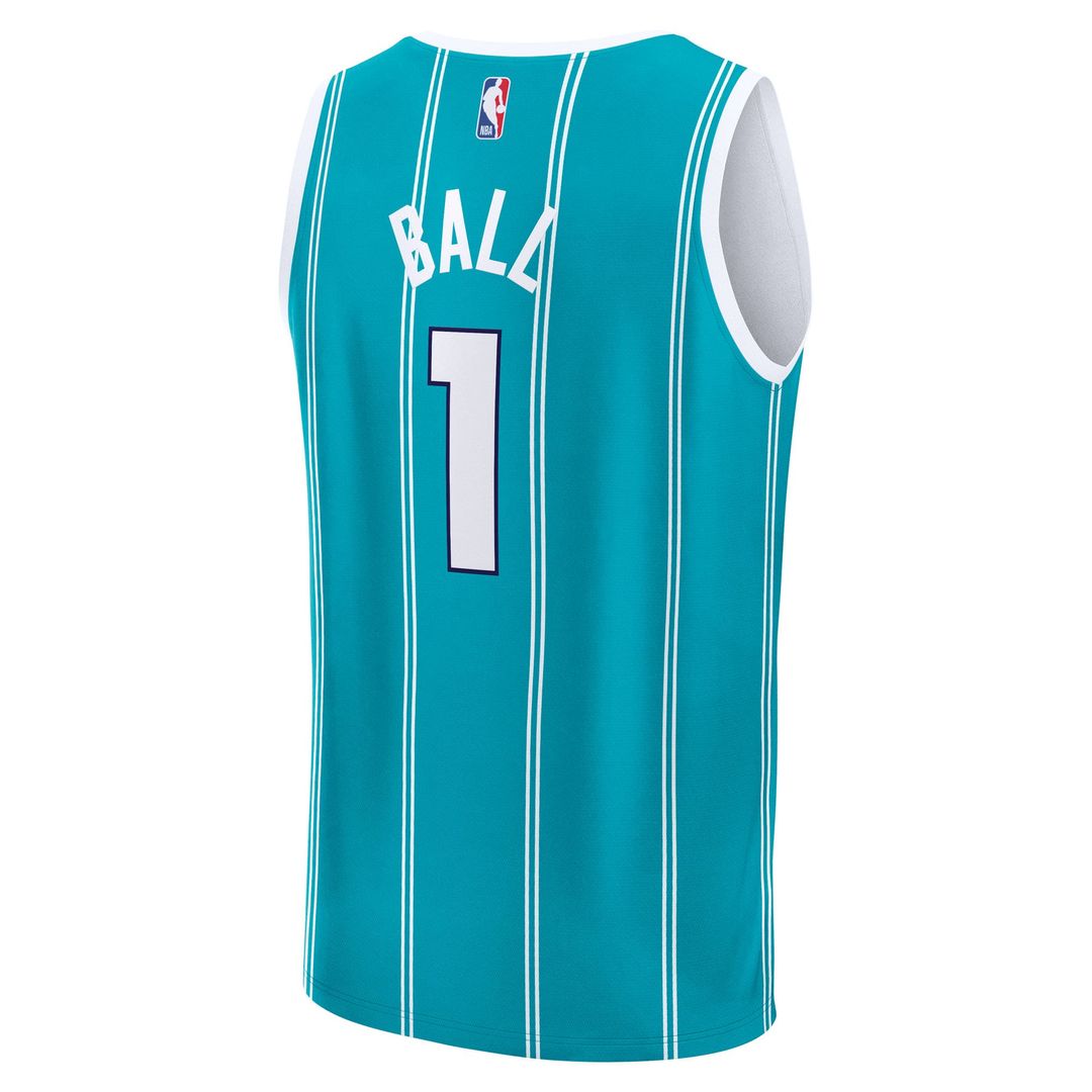Charlotte Hornets LaMelo Ball Fanatics Fast Break Replica Player Jersey - Icon Edition - Teal Team Jersey Sports Fan Apparel