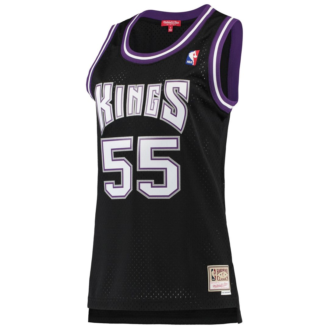 Sacramento Kings Jason Williams Mitchell & Ness Women's 2000/01 Hardwood Classics Swingman Jersey - Black Team Jersey Sports Fan Apparel