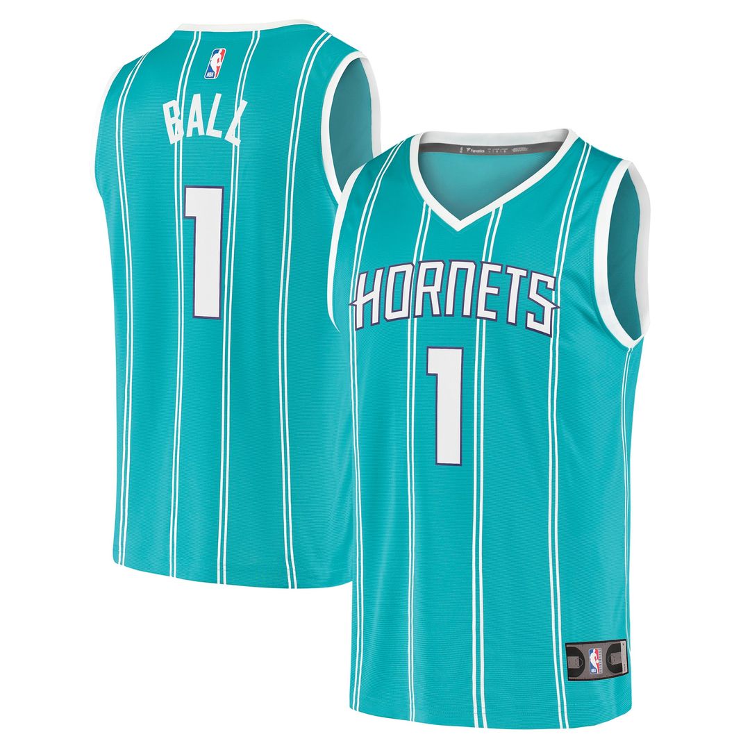 Charlotte Hornets LaMelo Ball Fanatics Fast Break Replica Jersey - Icon Edition - Teal Team Jersey Sports Fan Apparel