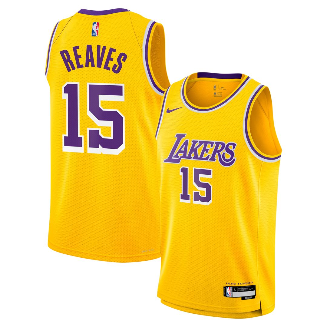 Los Angeles Lakers Austin Reaves Nike Youth Swingman Jersey - Icon Edition - Gold Team Jersey Sports Fan Apparel
