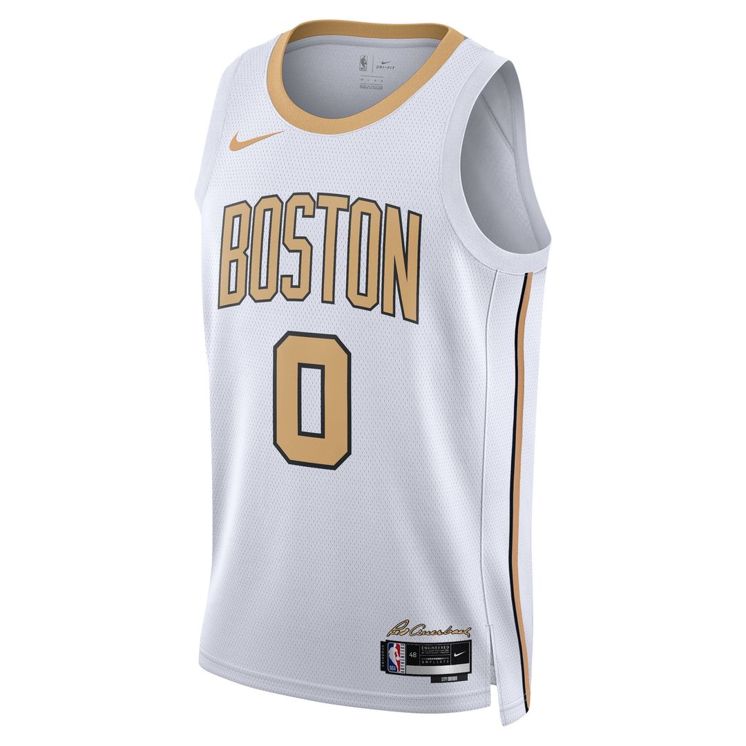 Boston Celtics Jayson Tatum Nike Unisex 2025/26 Swingman Jersey - White - City Edition Team Jersey Sports Fan Apparel