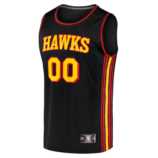 Atlanta Hawks Fanatics Fast Break Replica Custom Jersey Black - Statement Edition Team Jersey Sports Fan Apparel