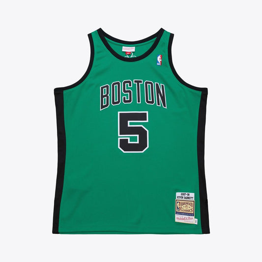 Boston Celtics Kevin Garnett Mitchell & Ness 2007 - 08 Hardwood Classics Authentic Jersey - Kelly Green Team Jersey Sports Fan Apparel